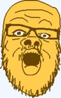 emoticon glasses open_mouth series:soymoji soyjak stubble variant:a24_slowburn_soyjak yellow yellow_skin // 260x416 // 8.6KB