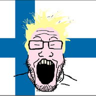 closed_eyes countrywar finland glasses hair open_mouth small_eyes soyjak stubble variant:markiplier_soyjak yellow_hair // 1000x668 // 26.5KB