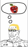 88 Aryan_chud Le_3D_apple_in_le_head apple aryan blacksun blond blue_eyes imagination master_race variant:chudjak variant:feraljak white white_supremacist // 1080x1838 // 313.2KB