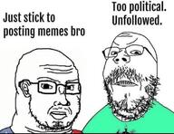 2soyjaks clothes glasses soyjak stubble subvariant:duzjak text tshirt variant:gapejak variant:soyak // 1080x833 // 505.5KB