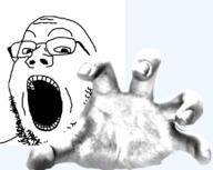 glasses hand open_mouth soyjak stubble variant:gapejak // 792x630 // 197.6KB