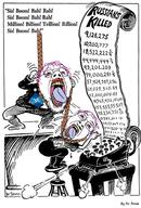 bloodshot_eyes dr_seuss english_text glasses hair hanging nafo open_mouth pol_(4chan) rope stubble tongue tranny typewriter variant:bernd yellow_teeth // 1383x2048 // 1.7MB