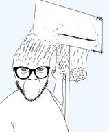 arm brain hand meta:featured mutant nightmare_fuel sign soyjak stubble transparent_background variant:abortion_lover // 794x960 // 23.8KB