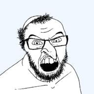 angry beard clothes glasses hair hat jewish_nose judaism kippah mustache open_mouth transparent_background variant:feraljak // 750x750 // 40.5KB