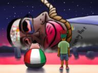 3soyjaks ack anhero anime arm autism black_skin brown_skin closed_mouth clothes end_of_evangelion fat featured fnf_pedo froot full_body glasses green_hair hair hanging hitler_mustache jartycuck meta:the_end_of_jarty mexico neon_genesis_evangelion obsession rope slopjak smile subvariant:chudjak_front subvariant:chudplier sunset text variant:chudjak variant:markiplier_soyjak variant:meximutt // 800x600 // 480.8KB