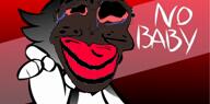 artist:emerald bloodshot_eyes brown_skin crying glasses jartycuck music red_lips shemmycuck smv subvariant:jartycuck text variant:chudjak video // 2162x1080, 33.5s // 15.2MB