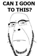 closed_mouth glasses gooner gooning its_over looking_at_you question_mark raised_eyebrow soyjak stubble subvariant:hornyson text thinking variant:cobson // 299x417 // 40.1KB