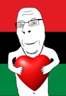 arm flag glasses hand heart pan_african soyjak stubble variant:cobson // 680x991 // 115.5KB