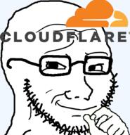 closed_mouth cloudflare glasses hand logo smile smug soyjak stubble text variant:soyak // 586x607 // 121.9KB