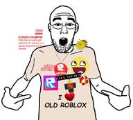 ear glasses i_love open_mouth roblox soyjak stubble text variant:shirtjak // 741x672 // 63.3KB