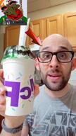 arrow award brown_skin drink facial_hair glasses irl jonathan_estis mcdonalds oreo_review_show shake shemmy shemmycuck trans_flag transgender_flag trend:slopjak variant:nojak video // 720x1280, 20.7s // 20.3MB
