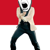 animated country dance flag full_body gangnam_style glasses irl monaco open_mouth push_pin soyjak sticky stubble variant:cobson // 300x460 // 247.0KB