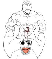 2soyjaks arm blood buff gay glasses hand holding_object large_mouth leg meta:pornographic_content nipple nsfw oh_my_god_she_is_so_attractive penis poop rape sex soyjak stubble subvariant:wholesome_soyjak swolesome template variant:gapejak variant:israeli_soyjak // 788x901 // 222.3KB