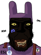 black_skin bug circus_2_(namefag) discord domino esl fly fnf_pedo jax_(the_amazing_digital_circus) map_(pedophile) meta:namefags nigger ominous pedophile shading smile strap subvariant:chudplier transparent_background trend:slopjak variant:chudjak variant:markiplier_soyjak yellow_sclera zero_good_posts_made // 600x800 // 51.5KB