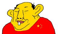 amerimutt balding buck_teeth china closed_eyes country ear flag smile soyjak variant:chudjak yellow_skin // 958x568 // 55.8KB