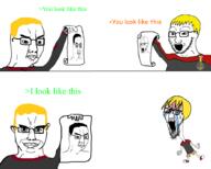 2soyjaks arm comic crying ear glasses greentext hand jump medal meta:self_insert nate open_mouth orangetext paper smile soy_duel subvariant:chudjak_front variant:chudjak variant:soyak // 900x720 // 148.1KB