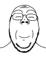 closed_eyes glasses happy op_is_a_retarded_lazy_faggot_for_not_tagging_his_own_shit stubble subvariant:gapejak_front subvariant:wholesome_soyjak variant:gapejak // 500x622 // 9.6KB