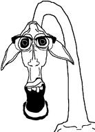 beard giraffe glasses long_neck madagascar open_mouth shock variant:unknown // 740x1026 // 10.6KB