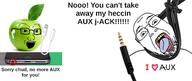 ack airpods apple apple_(company) aux aux_cord cable eyebrows glasses hanging heart i_heart_nigger i_love iphone phone pun stubble suicide text thunderbolt tongue variant:bernd variant:soyak wires yellow_teeth // 1435x606 // 352.6KB