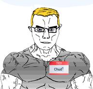 chud1 chud_(soybooru) gerontophile speech_bubble subvariant:muscular_chud trend:aryan variant:chudjak // 1059x1010 // 130.0KB