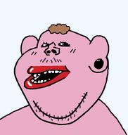 brown_hair drawn_beard drawn_moustache ear earring fat female ftm hair pink_skin pooner red_lips scar subvariant:female_impish_ears surgery tranny variant:impish_soyak_ears // 760x800 // 16.0KB