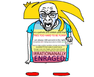 closed_eyes clothes crying english_text flag:minor_attracted_person foot glasses holding_object open_mouth pedophile stubble text variant:rupturejak // 800x658 // 96.2KB