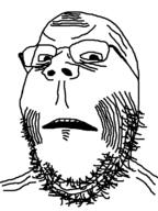 angry glasses soyjak stubble tired variant:gapejak wrinkles // 600x800 // 18.9KB