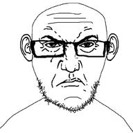 angry beard closed_mouth ear frown glasses looking_at_you punisher_face variant:unknown // 1024x1024 // 172.9KB