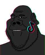 app black_skin chromatic_aberration glitch logo smile social_media stubble tiktok transparent_background variant:impish_tony // 500x600 // 45.1KB