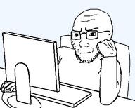 angry arm chair clothes computer computer_mouse hand irritated keyboard meta:not_a_duplicate meta:tagme monitor series:remastered_soyjaks sitting subvariant:soyak_(irritated) table template transparent_background variant:soyak // 452x363 // 7.3KB