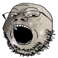 ganymede glasses jupiter moon open_mouth solar_system soyjak space stubble variant:gapejak // 800x800 // 540.0KB