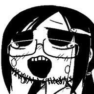 anime burntfishie charlotte_fosgate glasses open_mouth soyjak stubble tranime_girl tranny troon twitter variant:soyak variant:unknown xitter // 400x400 // 71.9KB