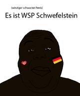 black_skin closed_mouth coal coal_skin german_flag germany nigger queen_of_hearts soyjak text variant:alicia yellow_sclera // 592x706 // 54.1KB