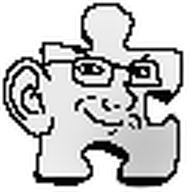 favicon glasses pixel_art puzzle_piece soyjak_wiki subvariant:soyak_(smug) transparent_background variant:soyak // 64x64 // 4.8KB