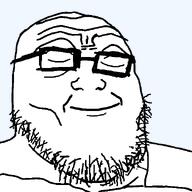 calm closed_eyes closed_mouth glasses happy series:fusionjaks smile subvariant:sopranoplier template variant:markiplier_soyjak variant:tony_soprano_soyjak white_skin // 600x600 // 14.6KB