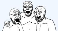 edit facing_front forehead_lines glasses happy looking_at_you nuvariant trio variant:3lads variant:shroomboy variant:shroomjak // 792x427 // 16.2KB