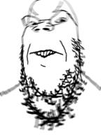 angry blur distorted frown glasses soyjak stretched_mouth stubble variant:gapejak // 600x800 // 211.7KB