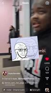 autism closed_mouth clothes cookie dance dancing_swede darius ear full_body geg glasses hand impish irl laughing nigger open_mouth stubble text tiktok variant:impish_soyak_ears variant:soyak video wholesome // 480x862, 16.4s // 4.2MB