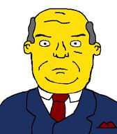 Superintendent_Chalmers balding clothes ear grey_hair necktie soyjak suit the_simpsons variant:seriousjak yellow_skin // 454x520 // 8.2KB