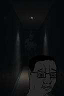 beard blood evil glasses nipple penis red_eyes scared scary soyjak variant:chudjak variant:cobson // 1000x1500 // 72.0KB