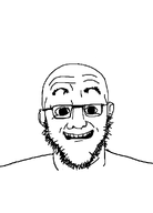 beard big_eyes glasses open_mouth smile variant:unknown // 704x976 // 36.2KB