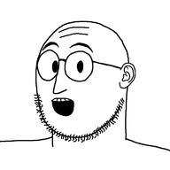 bald beard ear glasses looking_at_you meta:tagme open_mouth series:remastered_soyjaks soyjak subvariant:weirdpenis_but_with_open_mouth_so_that_makes_him_more_ias variant:weirdpenis // 500x500 // 59.8KB