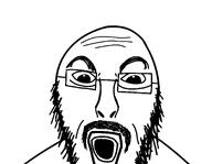 glasses open_mouth rhett_and_link soyjak stubble variant:unknown // 1378x1071 // 49.2KB