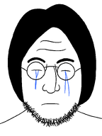 crying glasses nose sad stubble thick_eyebrows variant:lennonjak // 1200x1600 // 37.6KB