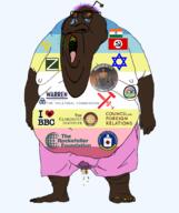 abraham_lincoln arm bad_breath bbc blood bloodshot_eyes brown_skin central_intelligence_agency claremont_institute clothes council_on_foreign_relations cracked_teeth crying elizabeth_warren fat flag:india foot full_body glasses hair i_love india israel jewish_nose juche judaism lips mutt nazbol north_korea nose open_mouth orange_eyes piss polcompball poop purple_hair reddit republican rockefeller_foundation shorts snoo spade stain star_of_david stink_lines stinky strasserism stubble subvariant:bantumutt teeth tongue tranny trilateral_commission tshirt variant:meximutt variant:soyak yellow_sclera yellow_teeth z_(russian_symbol) // 1490x1780 // 562.7KB