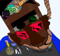 brown_skin creeper enderman jartycuck minecraft rent_free rope slopjak steve_(minecraft) subvariant:chudjak_front variant:bernd variant:chudjak variant:feraljak video_game villager_(minecraft) // 1920x1798 // 1.4MB