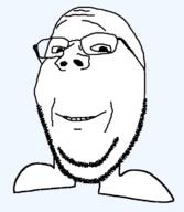 foot glasses smile stubble subvariant:wholesome_soyjak variant:gapejak // 627x721 // 55.6KB