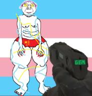 china chinese_communist_party cs2 csgo electricity flag:transgender_pride_flag front_facing full_body gem gun nipple purple_hair suicide tranny troons variant:bernd video_game // 811x849 // 126.1KB