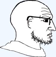 autism chad ear glasses nordic_chad side_profile soychad soyjak stubble template variant:unknown // 509x521 // 75.1KB