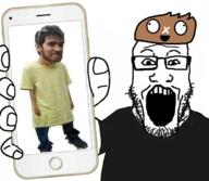 clothes doomentio doomposting doomverse hat holding_phone phone // 680x593 // 311.5KB